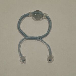 The Real Jade. Children's Sky Blue Beaded Bracelet